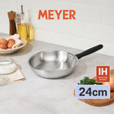 Skillets & Frying Pans - Meyer - stainless-steel, bestselling, bigsale, FRENCH SKILLET, Meyer - Luna, payday, SKILLET, Special Sale - MEYER LUNA กระทะสแตนเลสทรงตื้น ขนาด 24 ซม. SKILLET | PotsandPans